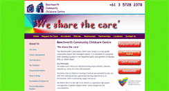 Desktop Screenshot of beechworthchildcare.com.au